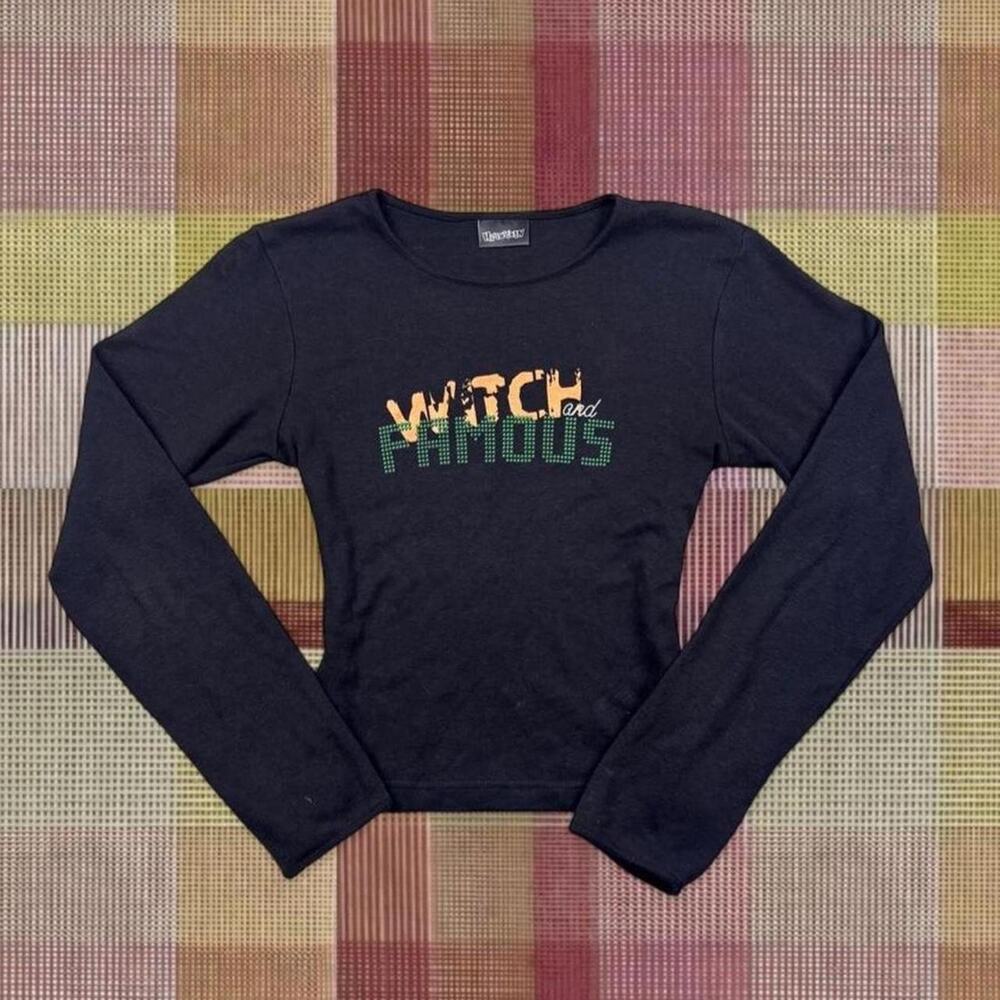 Vintage 2000’s “Witch and Famous” Long Sleeve Top